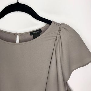 Ann Taylor Gray Sleeveless Blouse
